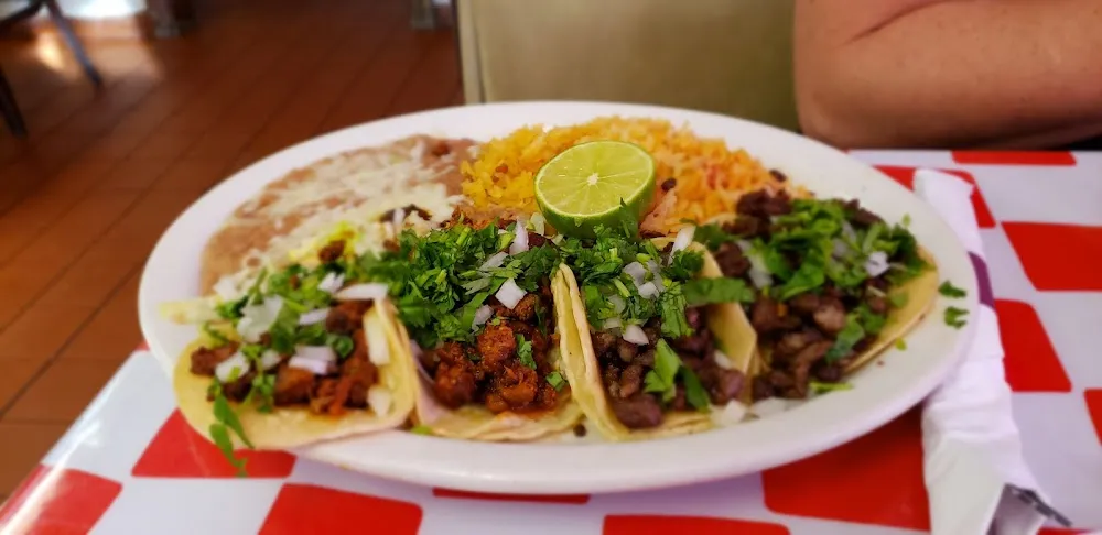 Al Pastor and Carne Asada Street Tacos