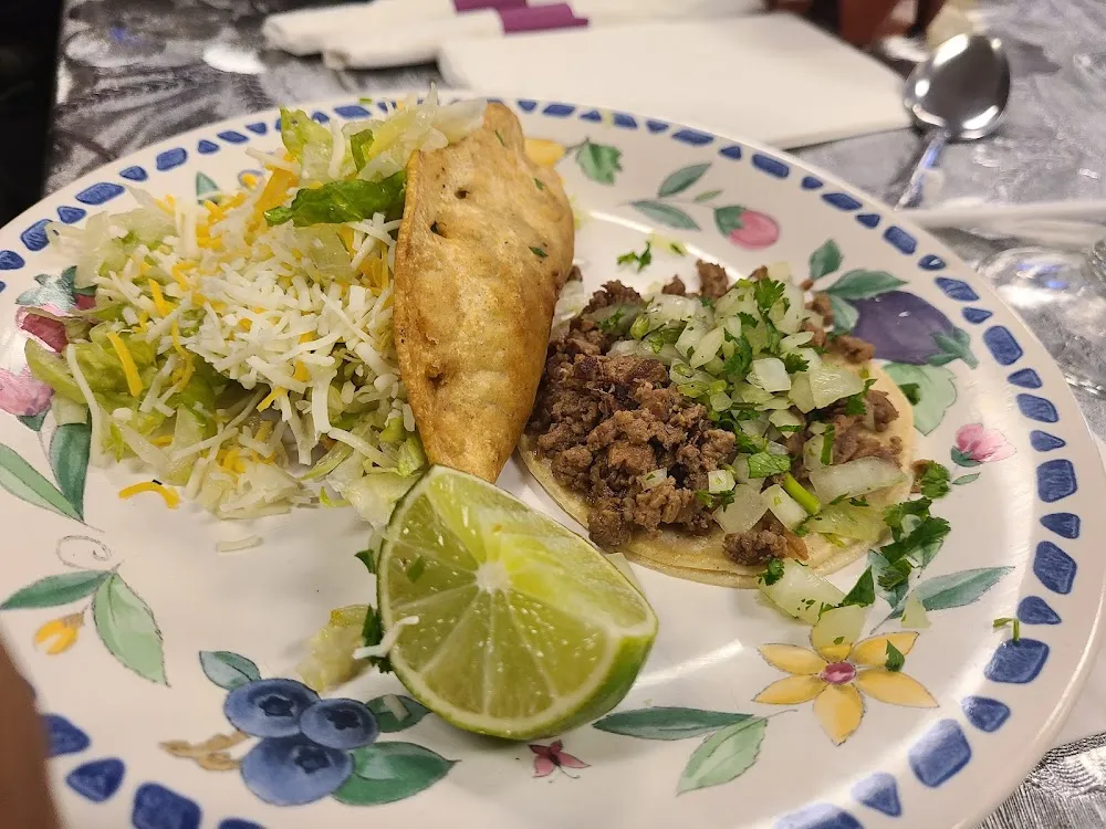 Crispy Asada Taco and Asada Street Taco